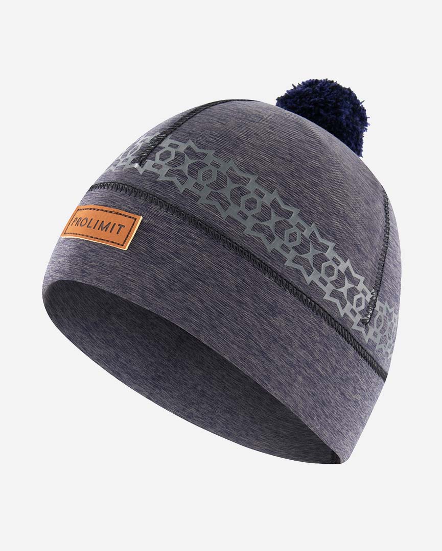 Prolimit Cappello Neoprene Pom Pom Grigio