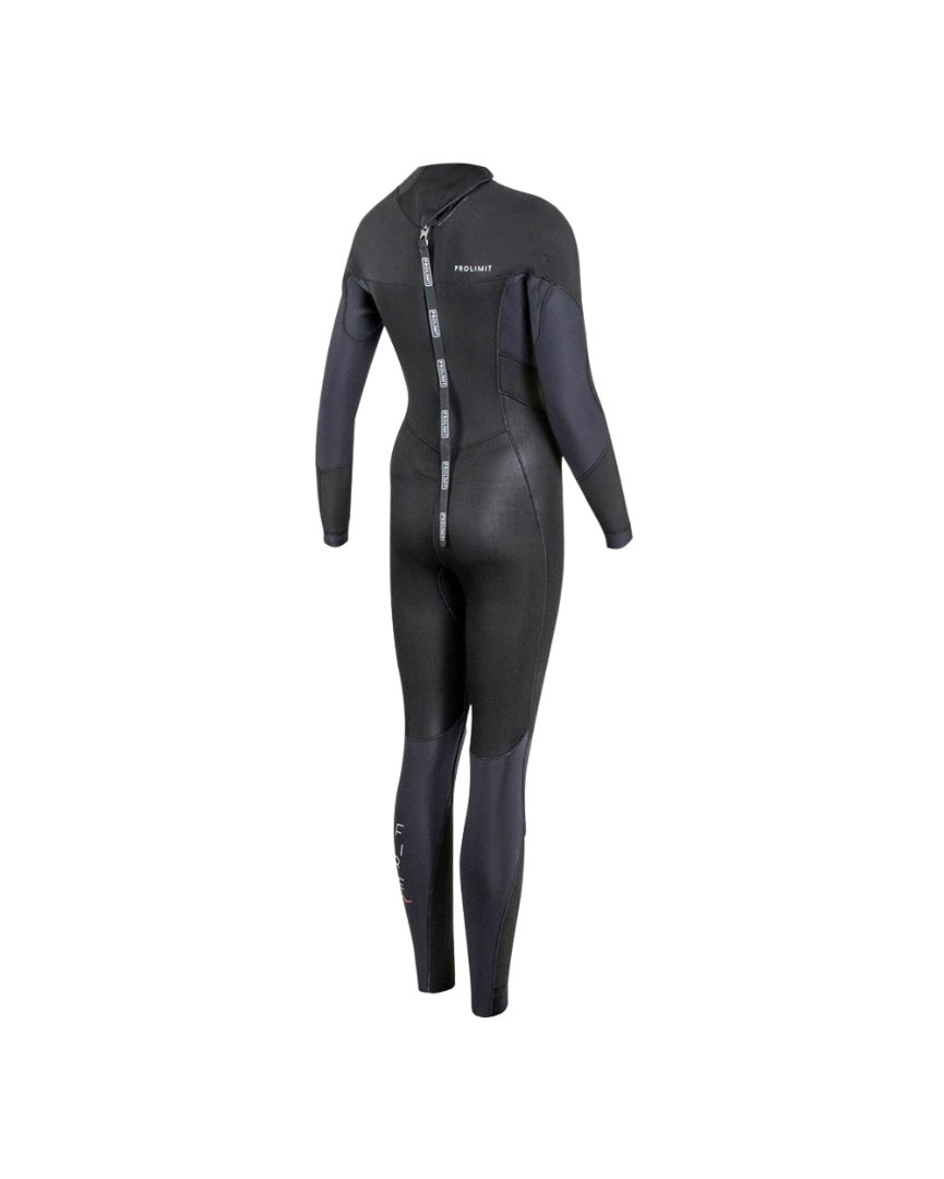 Prolimit Muta Intera Bifoderata Fire Steamer 5/3 Nero Zip Posteriore Donna 3