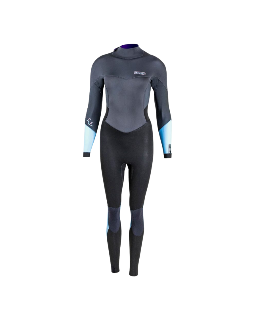 Prolimit Muta Intera Bifoderata Fire Steamer 5/3 Nero/Celeste Zip Posteriore Donna 2