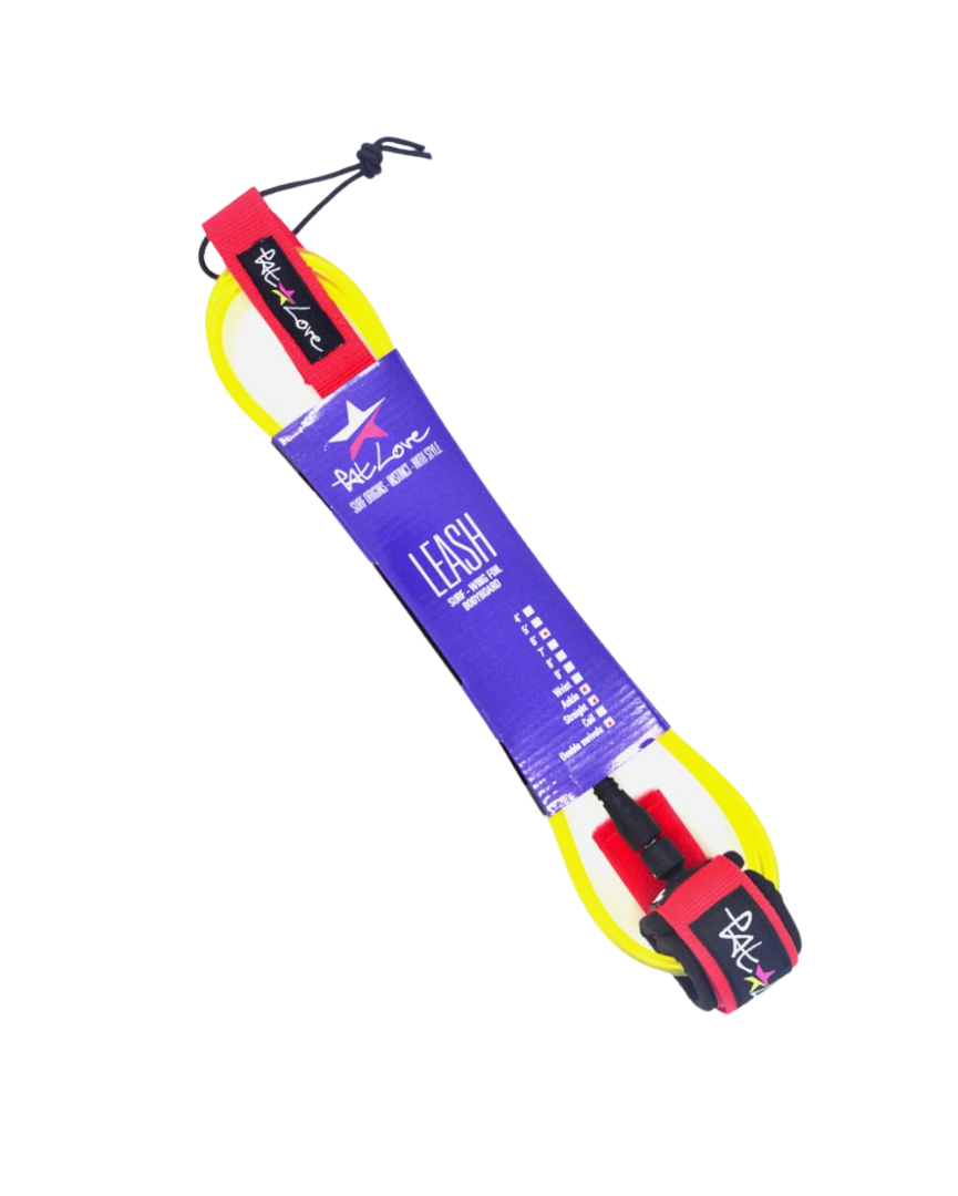 Pat Love Leash Caviglia Surf Wing Giallo Rosso