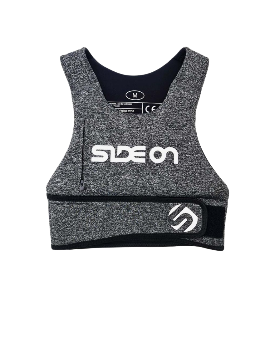 Sideon Giubbotto Impact Neoprene Grigio Kitesurf Windsurf