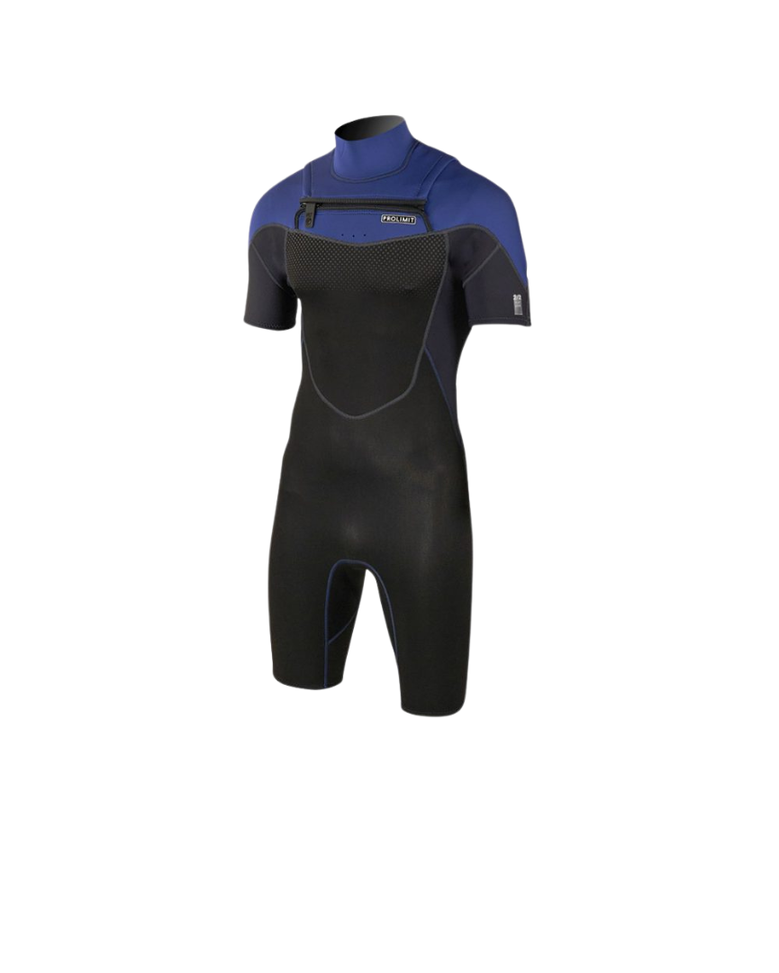 Prolimit Muta Shorty Fusion 2/2 Blu Zip Frontale