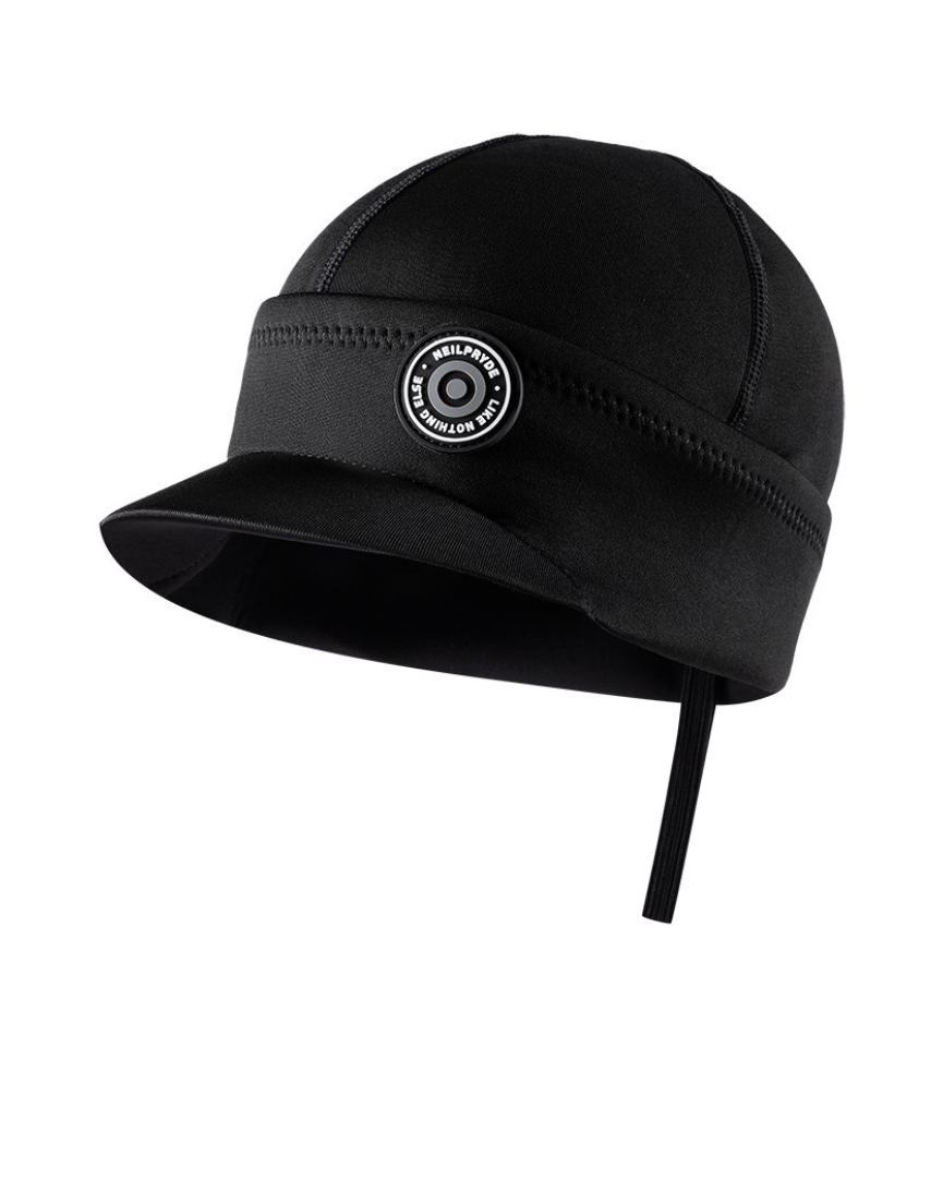 Neil Pryde Cappello Neoprene con Visiera 2mm Nero