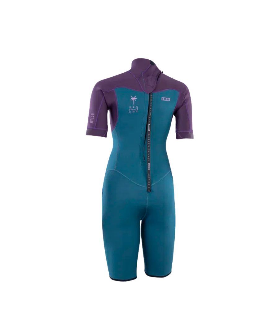 ION Muta Bifoderata Shorty Element 2/2 Zip Posteriore Donna 2