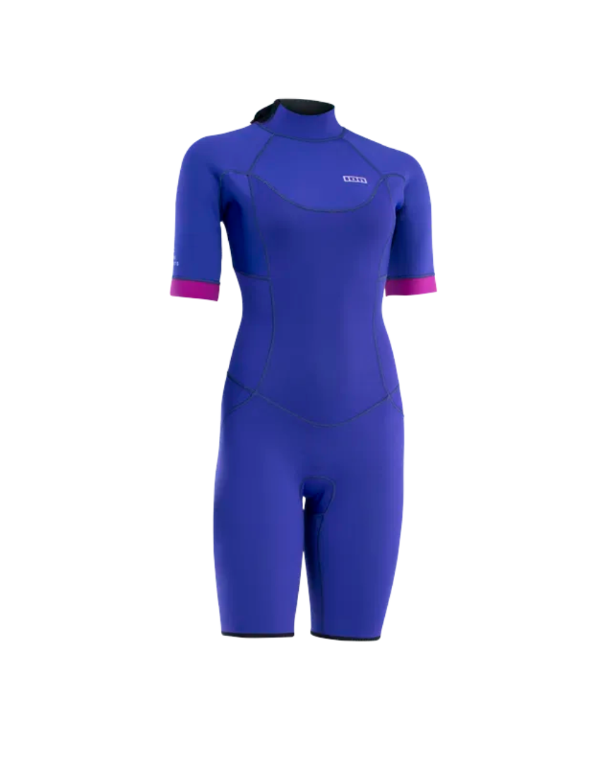 ION Muta Bifoderata Shorty Element 2/2 Zip Posteriore Blu Donna