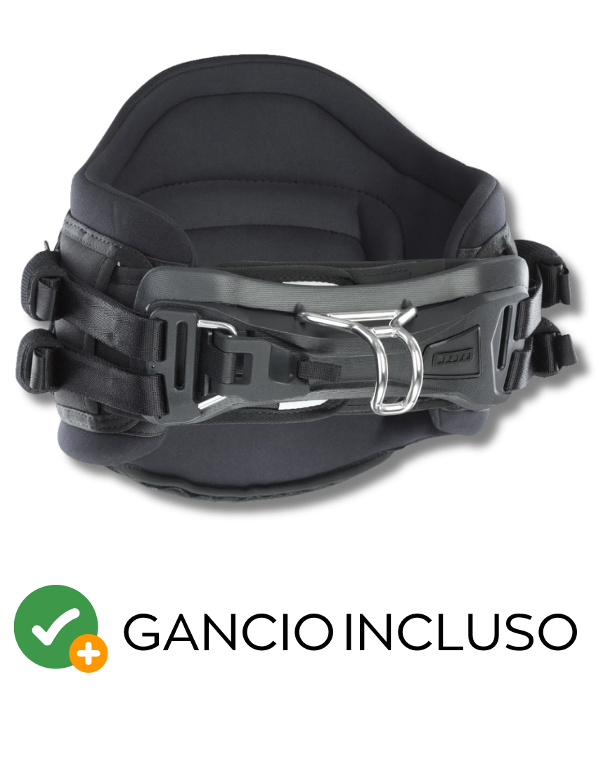 ION Trapezio a Fascia Axxis Nero completo di gancio Windsurf 2