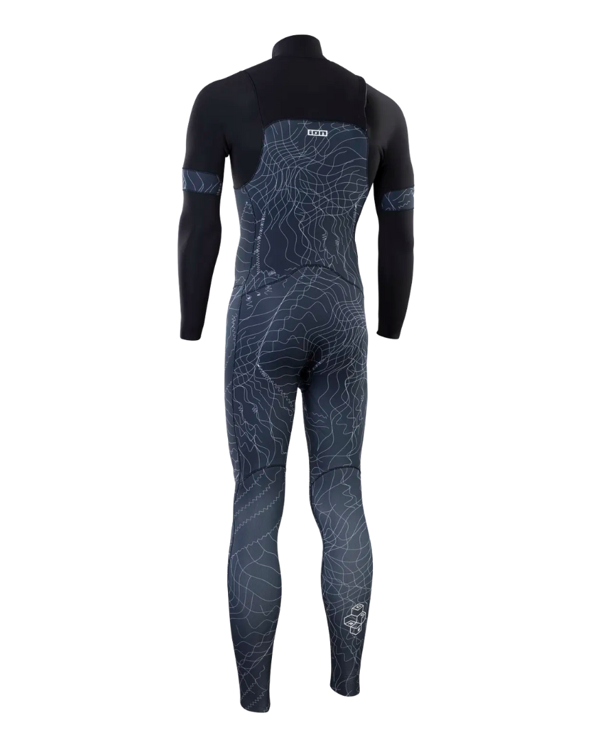 ION Muta Semistagna 5/4 Seek Core Zip Frontale distorted-black 2