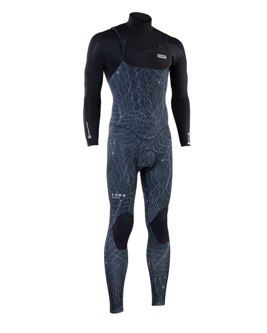 ION Muta Semistagna 5/4 Seek Core Zip Frontale distorted-black 3
