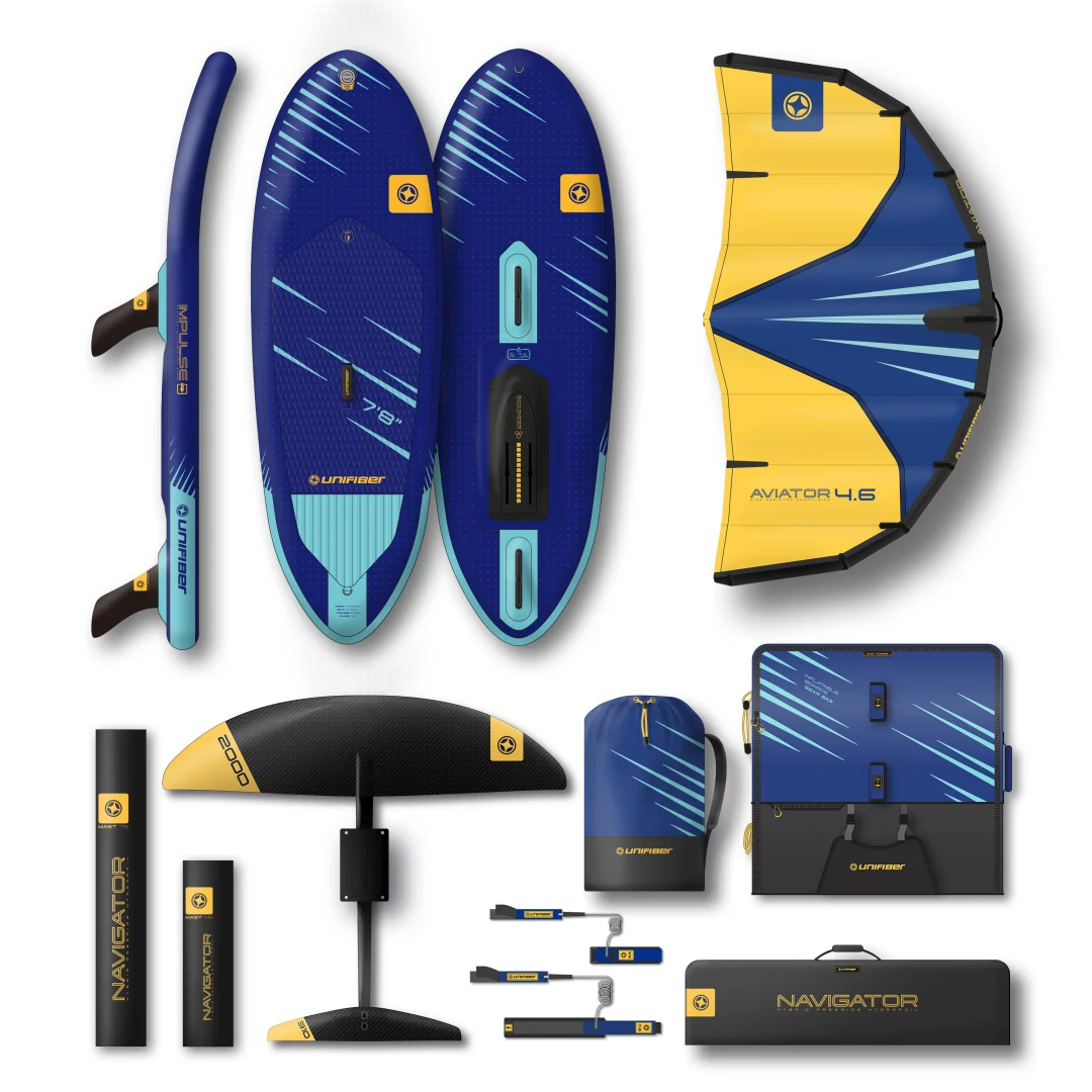 Impulse 7'8 (FCD) & 4.6 Wing, 2000cm2 Foil & Extra 45cm Mast