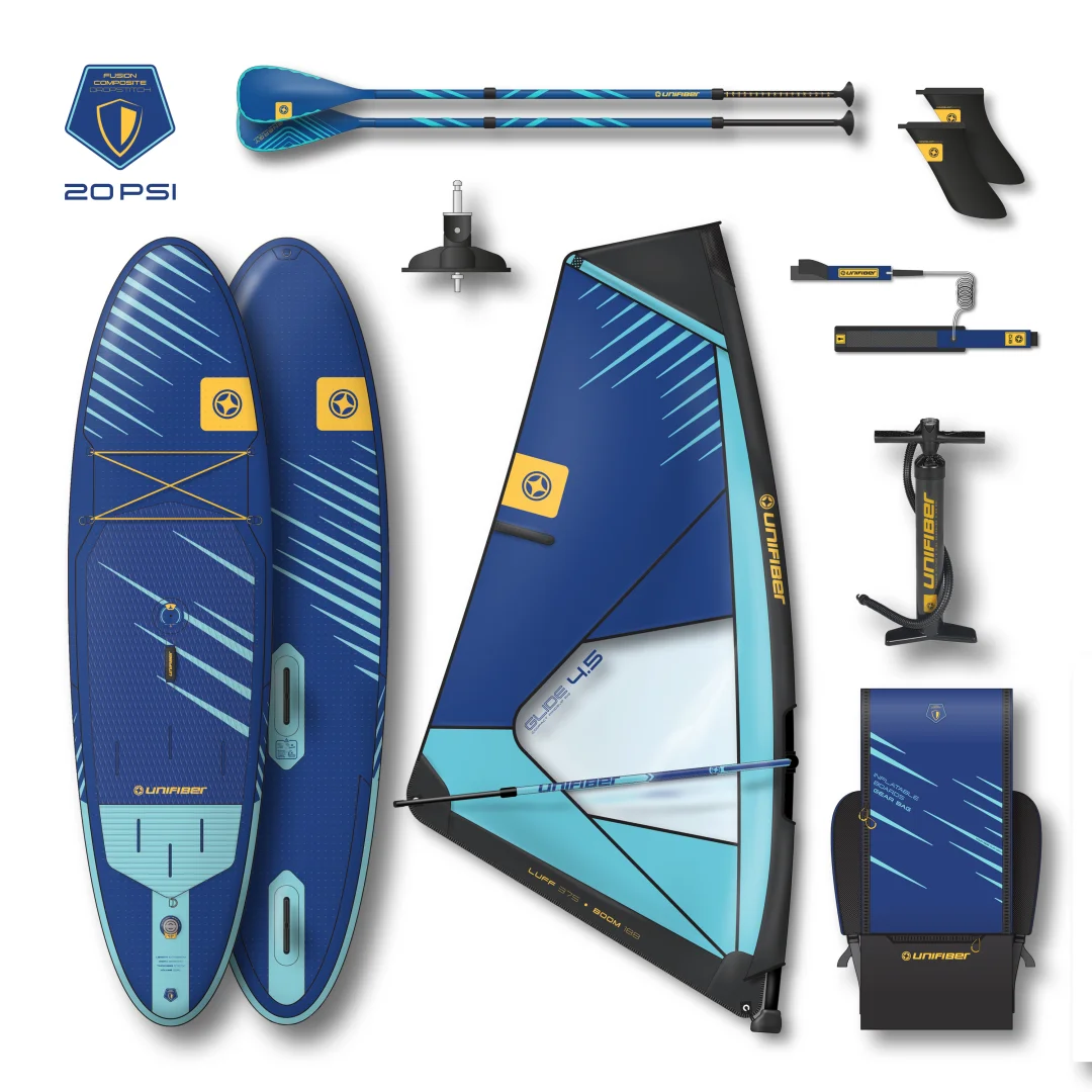 Oxygen iWindSup FCD 10'7" & Glide 1.5 Rig Paddle Leash