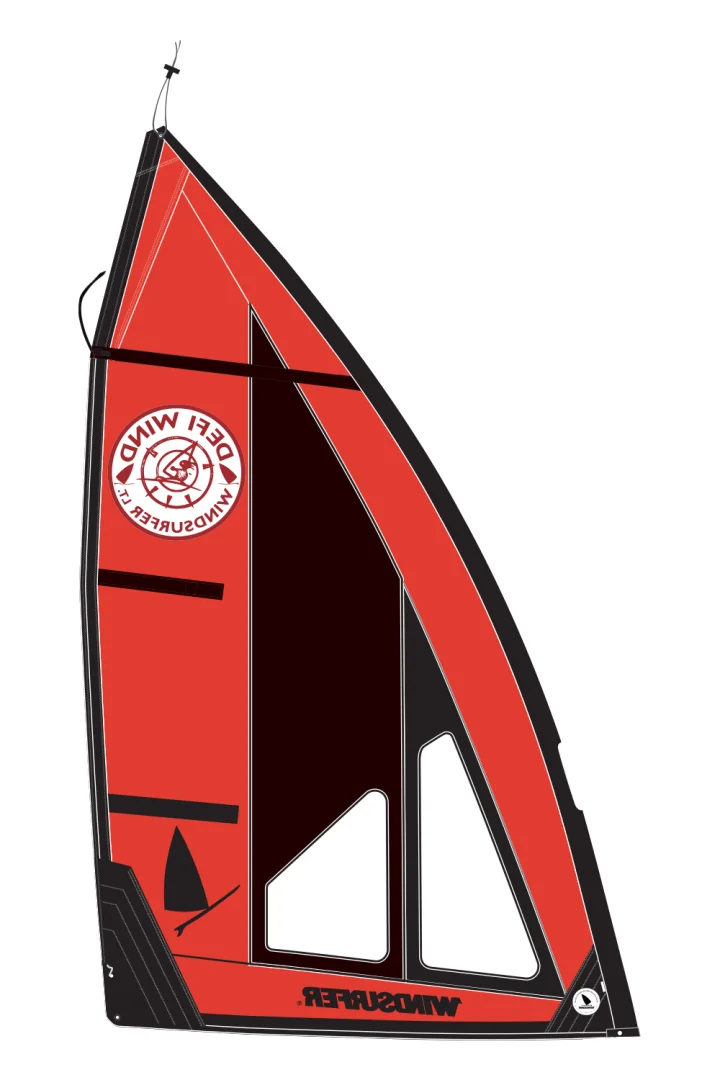Windsurfer LT by Exocet Defi Wind Sail 5.0 Red Black