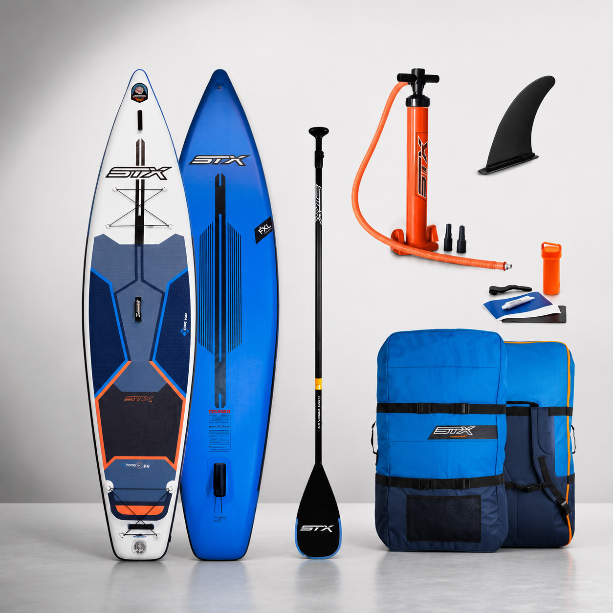 STX Tavola Gonfiabile Tourer con Pagaia Pompa Zaino Kit Riparazione SUP