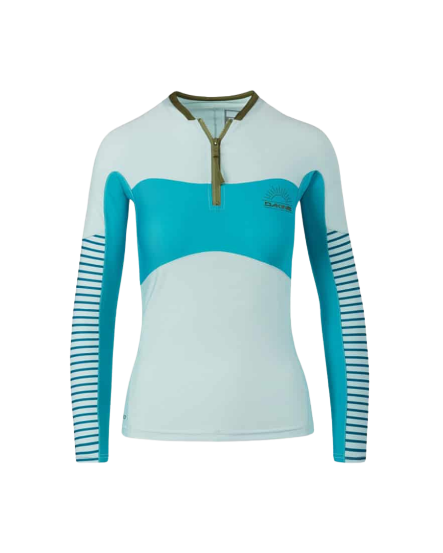 Dakine Lycra Persuasive Manica Lunga Celeste Sung Fit Donna