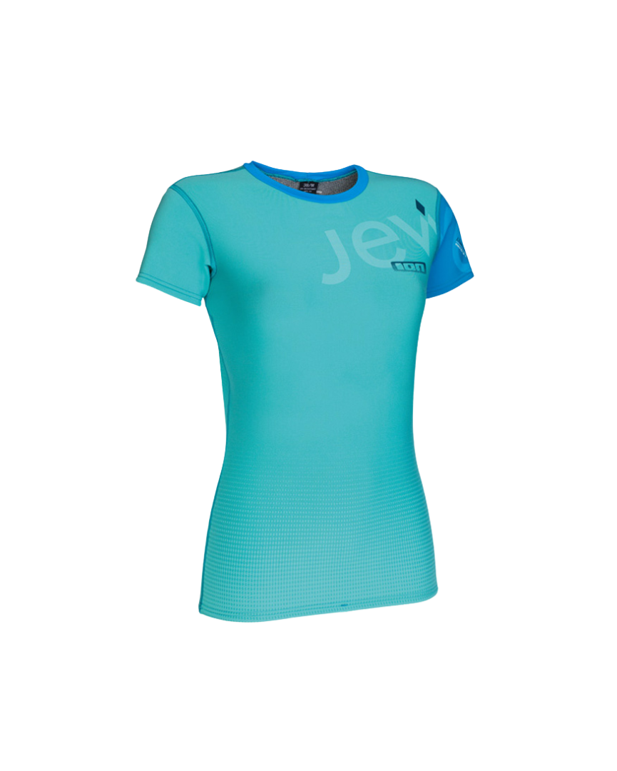 ION Neoprene Top Manica Corta 2/1 Azzurro Donna