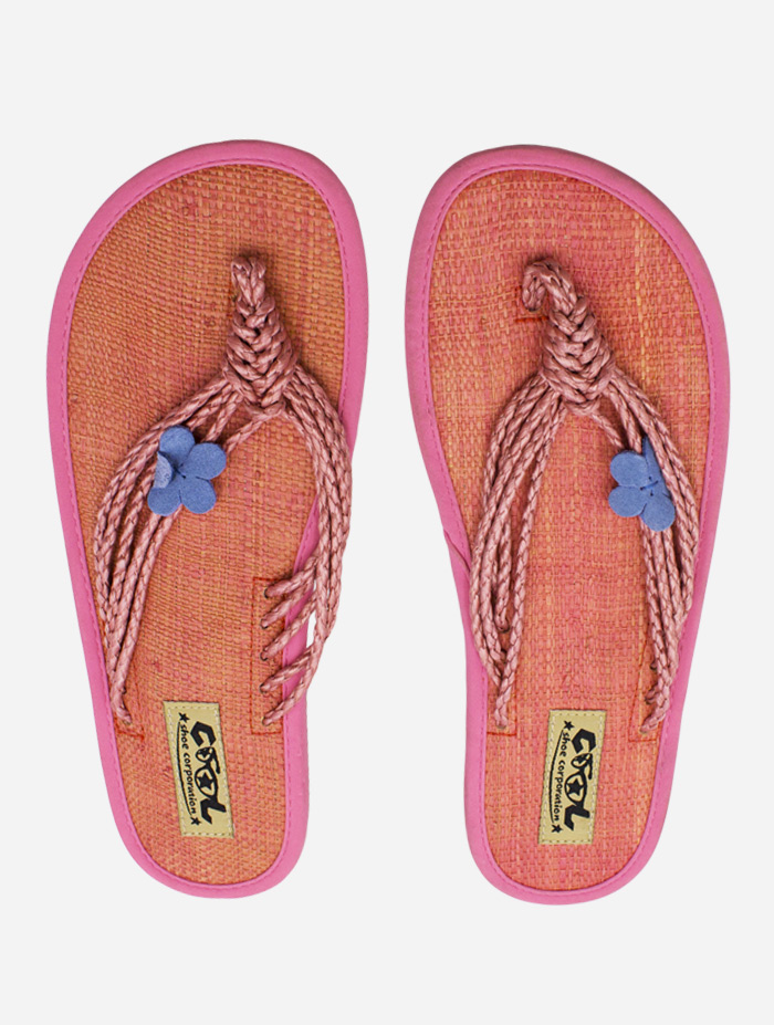 Cool Shoe Infradito Rafia Donna Rosso