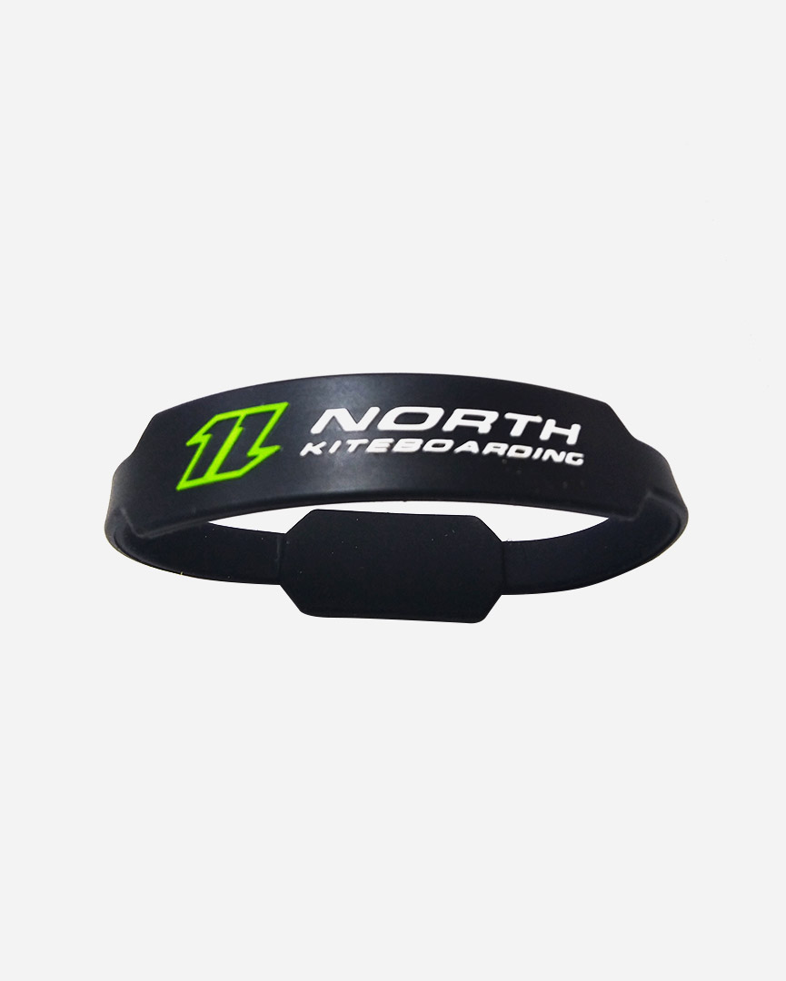North Kiteboarding Bracciale Gomma Logo Nero 5 pz.