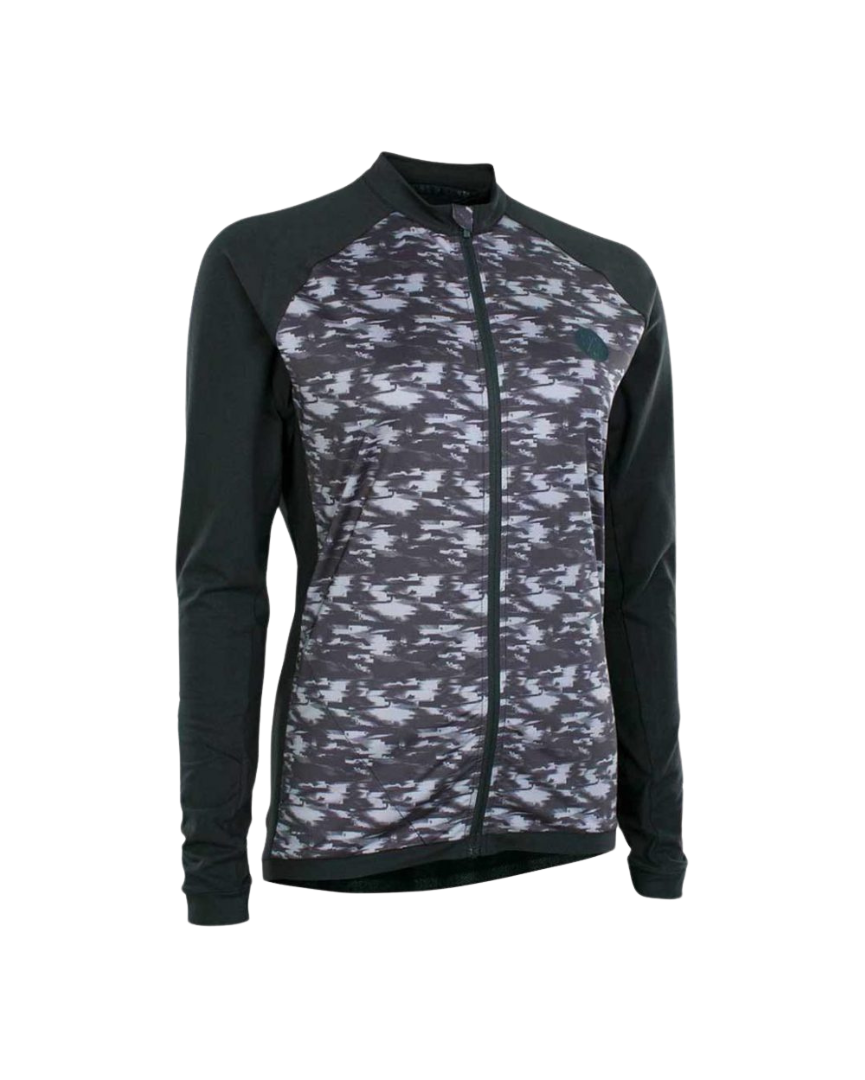 ION Maglia Manica Lunga Zip Traze AMP Nero Donna Bike