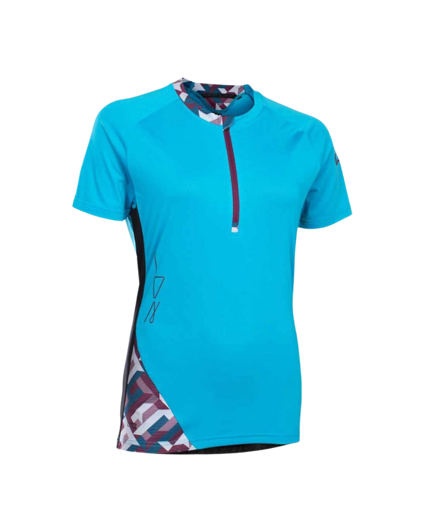 ION T-Shirt Zip Traze AMP Blu Donna Bike
