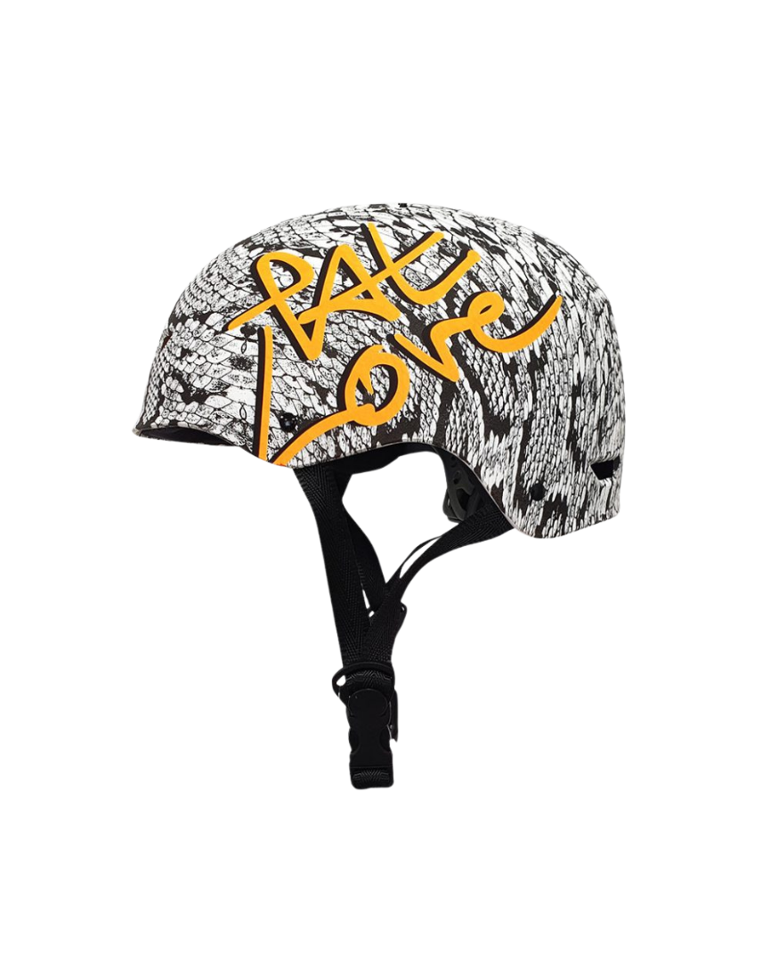 Pat love Casco Pitone Nero Bianco Regolabile
