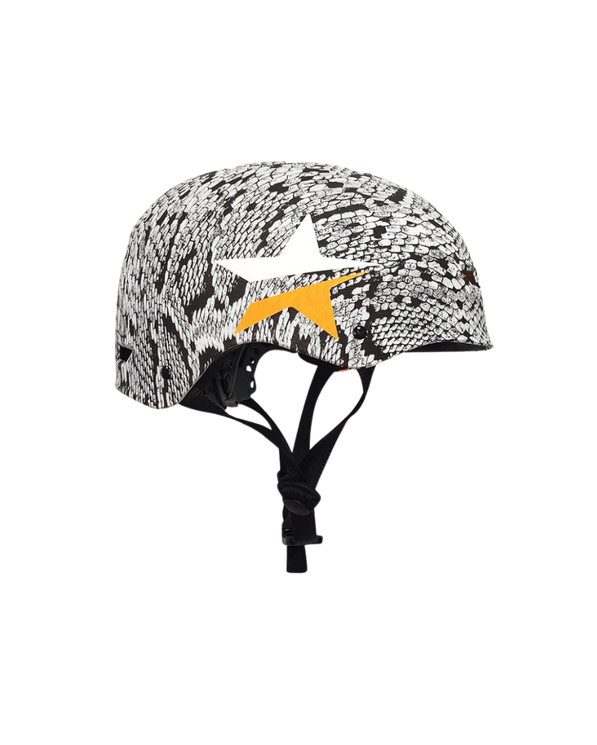 Pat love Casco Pitone Nero Bianco Regolabile 2
