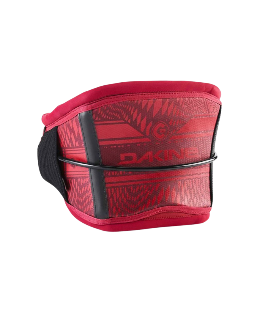 Dakine Trapezio a Fascia C-2 Rosso con Gancio imbottito e Coltellino Kitesurf
