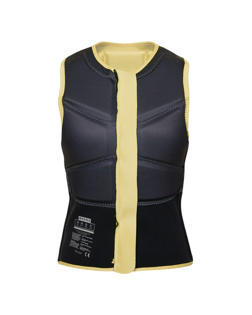 Mystic Impact Star Zip Frontale Donna Giallo 3
