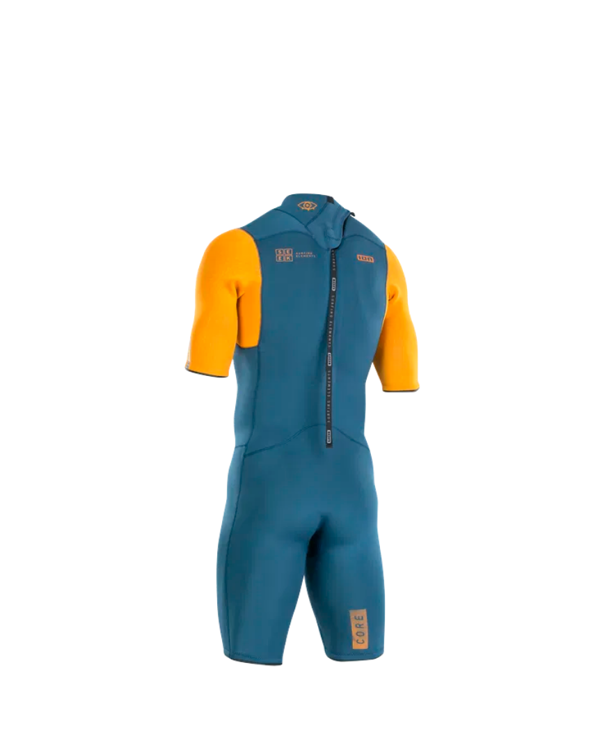 ION Muta Bifoderata Shorty Seek Core 2/2 Zip Posteriore Blu Giallo 2