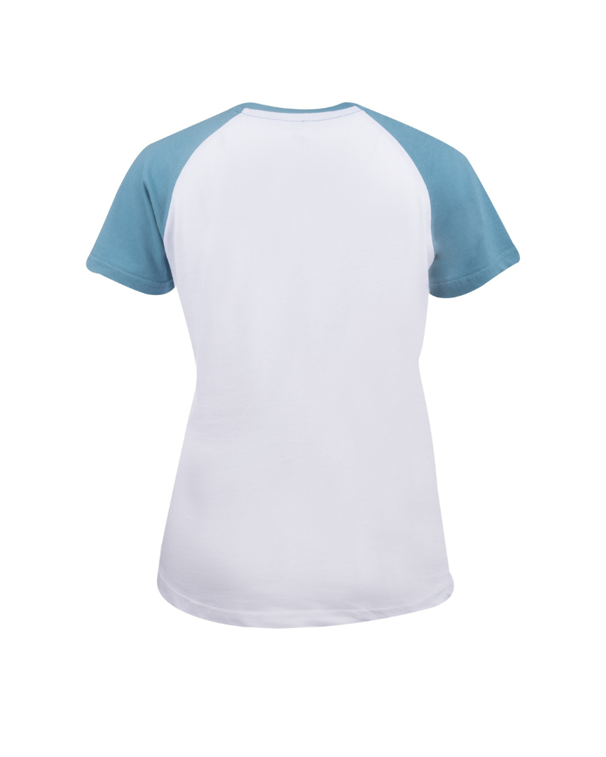 JP Australia T-Shirt Bianco Azzurro Donna 2