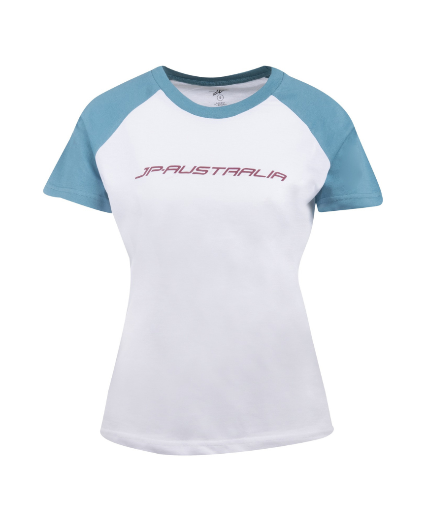 JP Australia T-Shirt Bianco Azzurro Donna