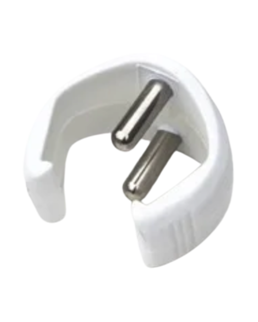 Clip doppio PIN 20mm ricambio per Boma Wave Freeride Windsurf bianco 1pz