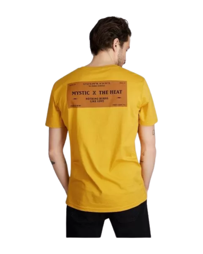 Mystic T-Shirt The Heat Manica Corta Giallo