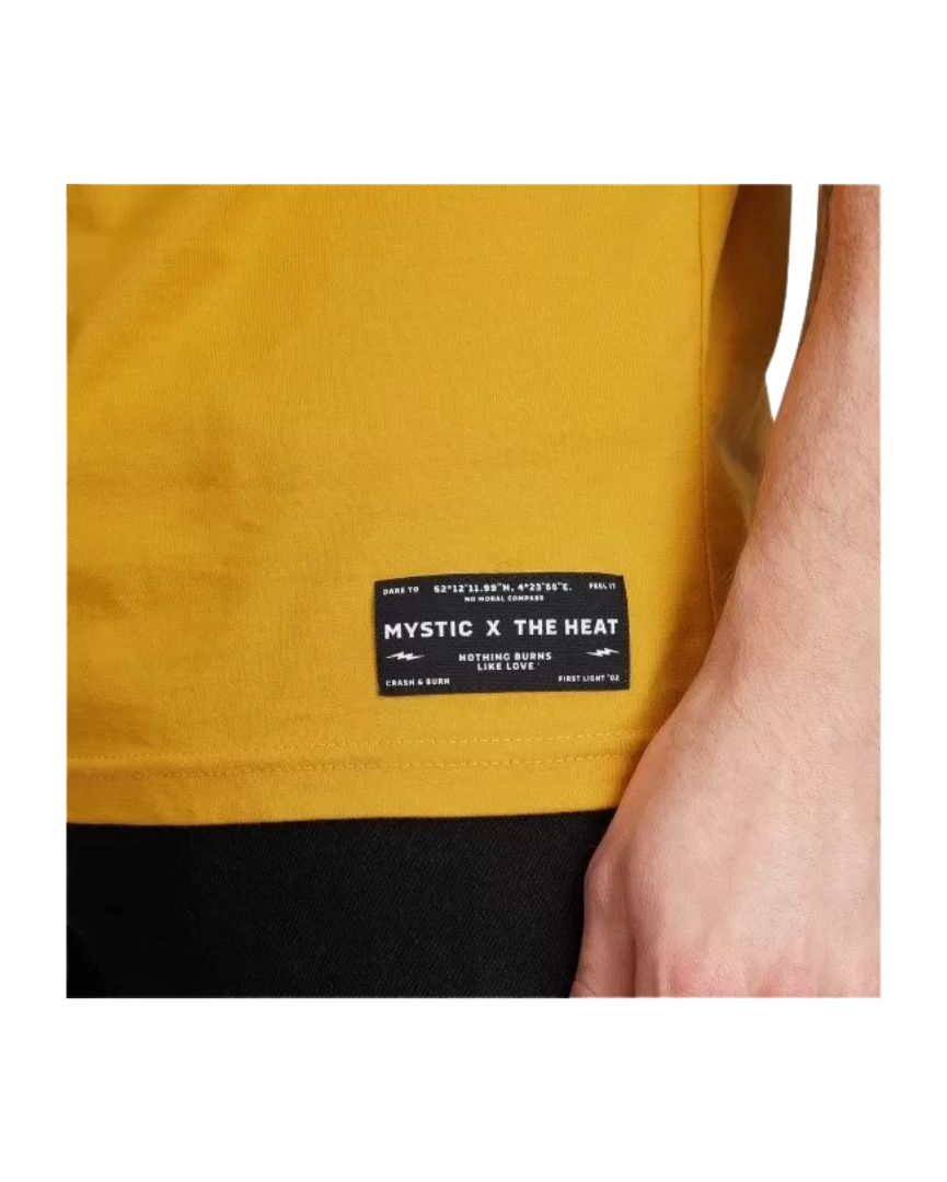 Mystic T-Shirt The Heat Manica Corta Giallo 5