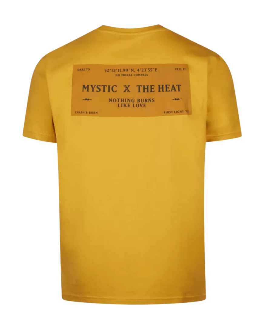 Mystic T-Shirt The Heat Manica Corta Giallo 3