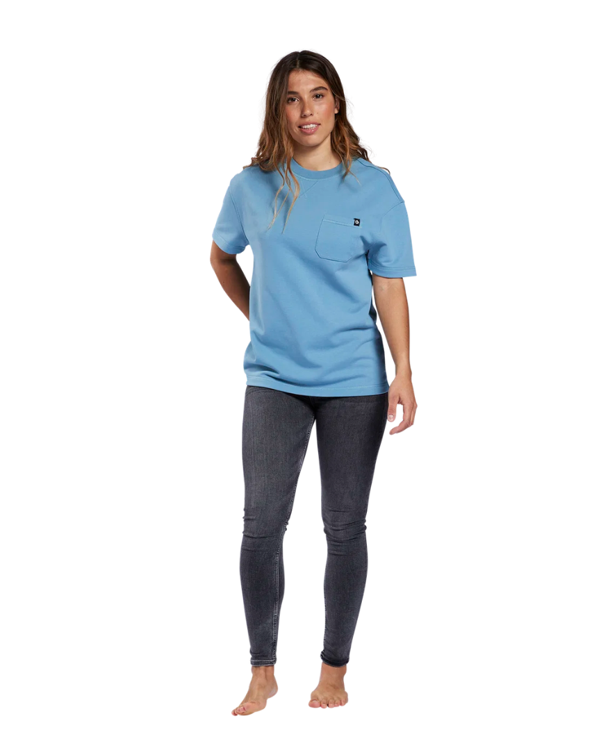 Duotone T-shirt Sweat Tide Manica Corta Unisex Azzurro 2
