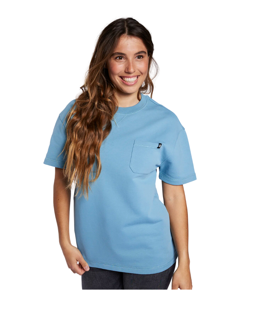 Duotone T-shirt Sweat Tide Manica Corta Unisex Azzurro