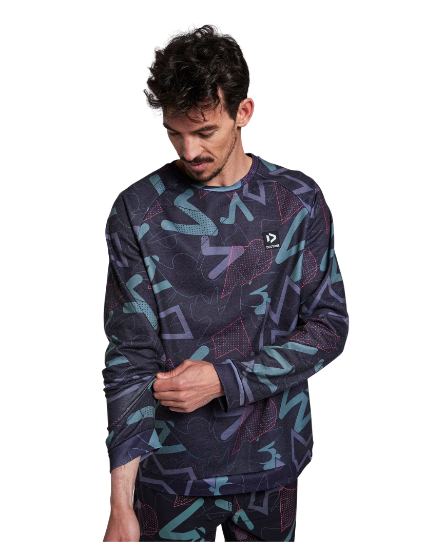 Duotone Felpa All Over Nero 4