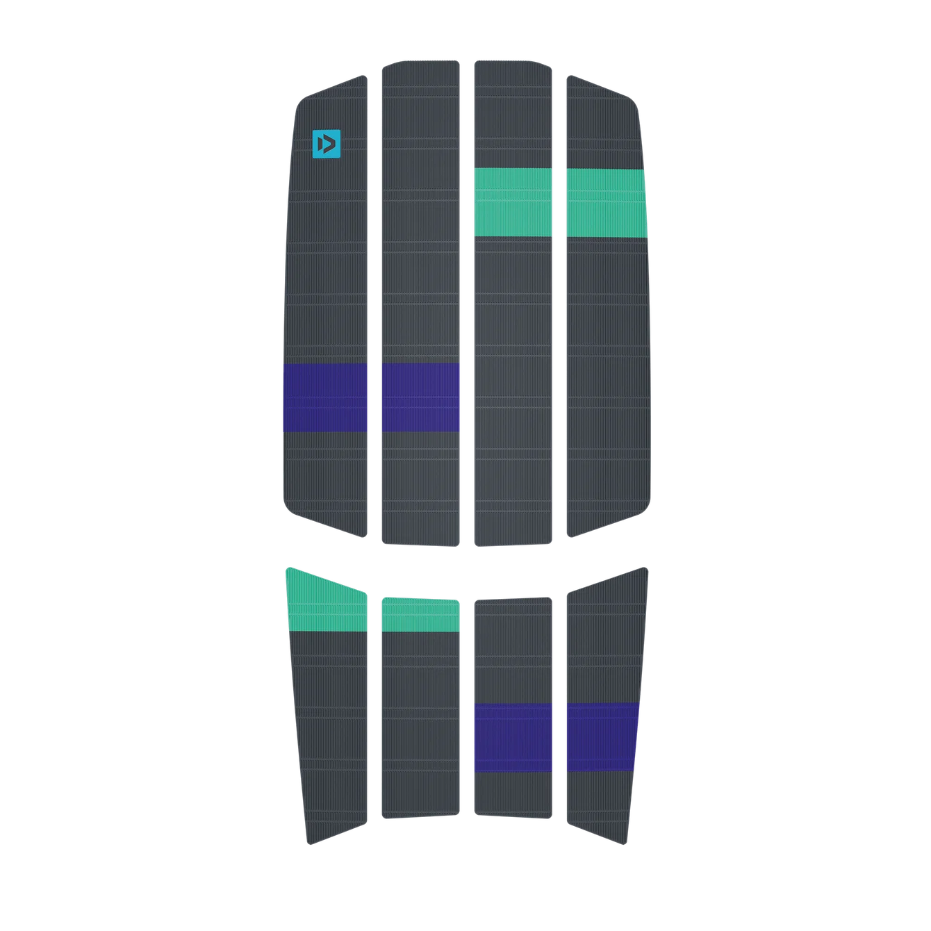 Duotone Traction Pad Team Front per Tavola Kitesurf DarkGrey Stripes