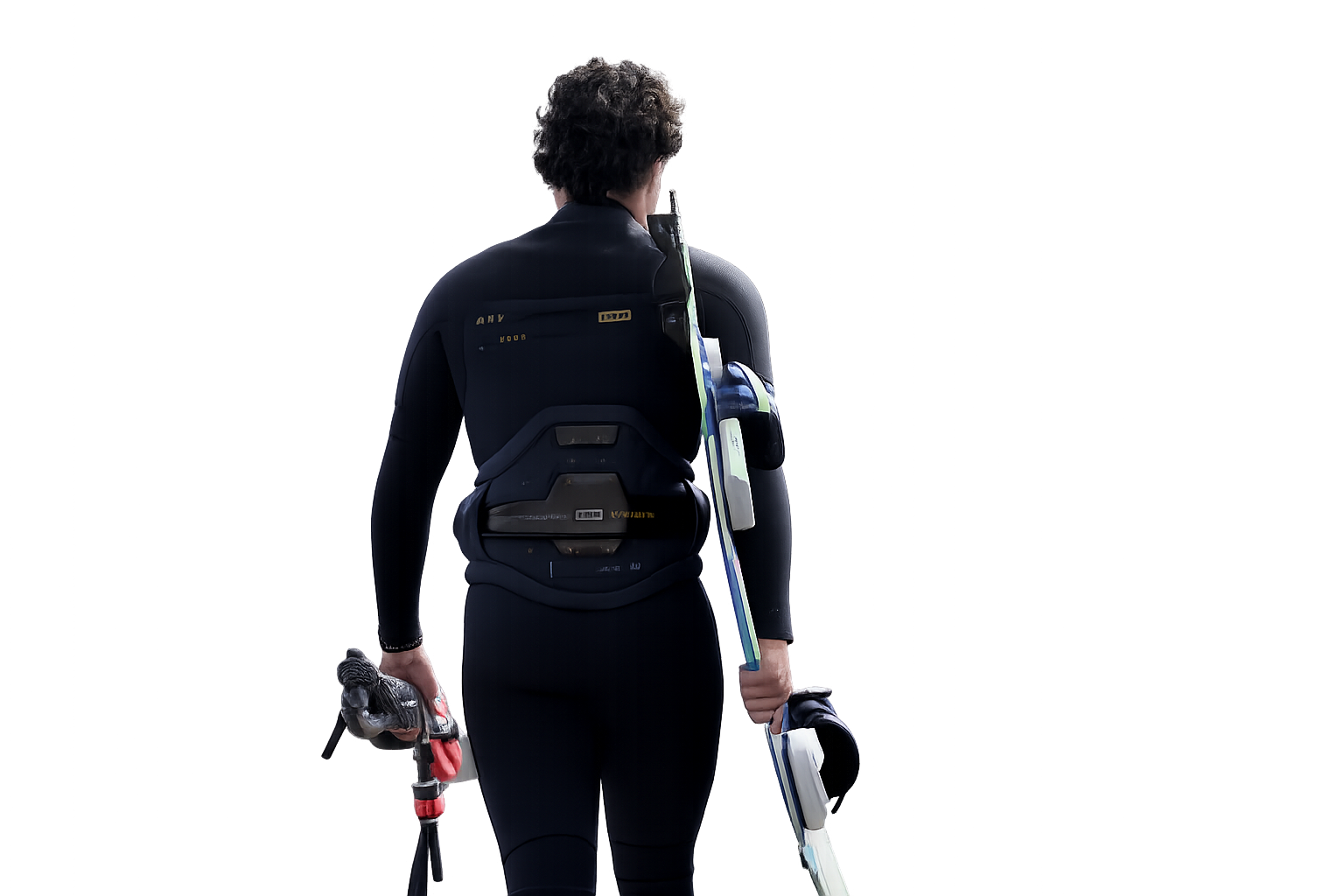 ION Trapezio a Fascia Apex Blu con Barra e Gancio Kitesurf 4