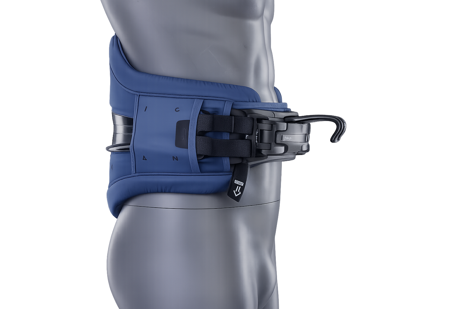 ION Trapezio a Fascia Apex Blu con Barra e Gancio Kitesurf 5