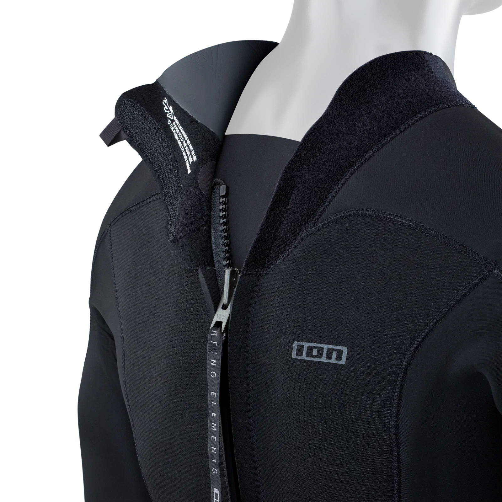 ION Muta Bifoderata Shorty Element 4/3 OverKnee Zip Posteriore Nero 6