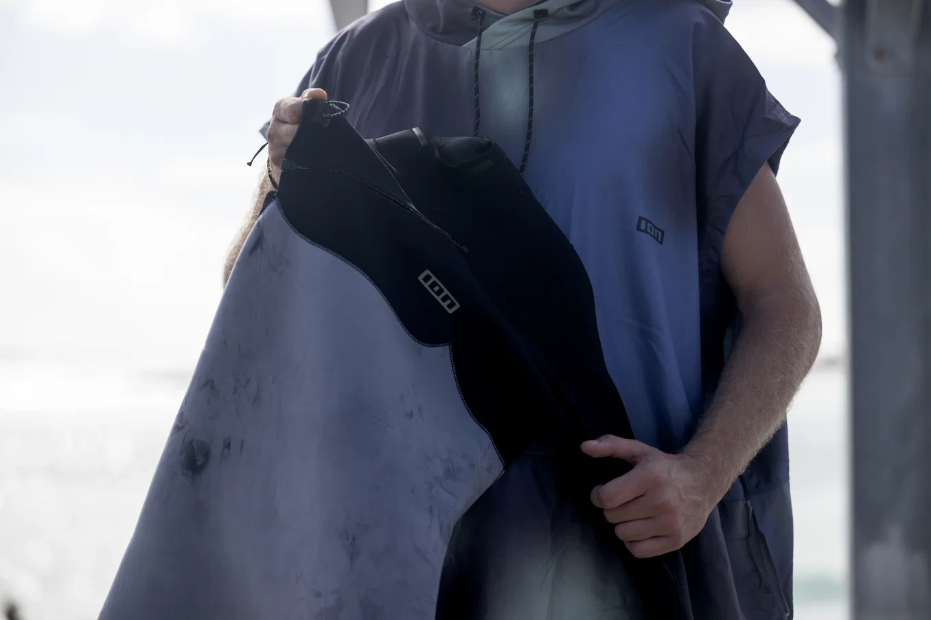 ION Poncho Select Asciugatura Rapida Blu Uomo 3