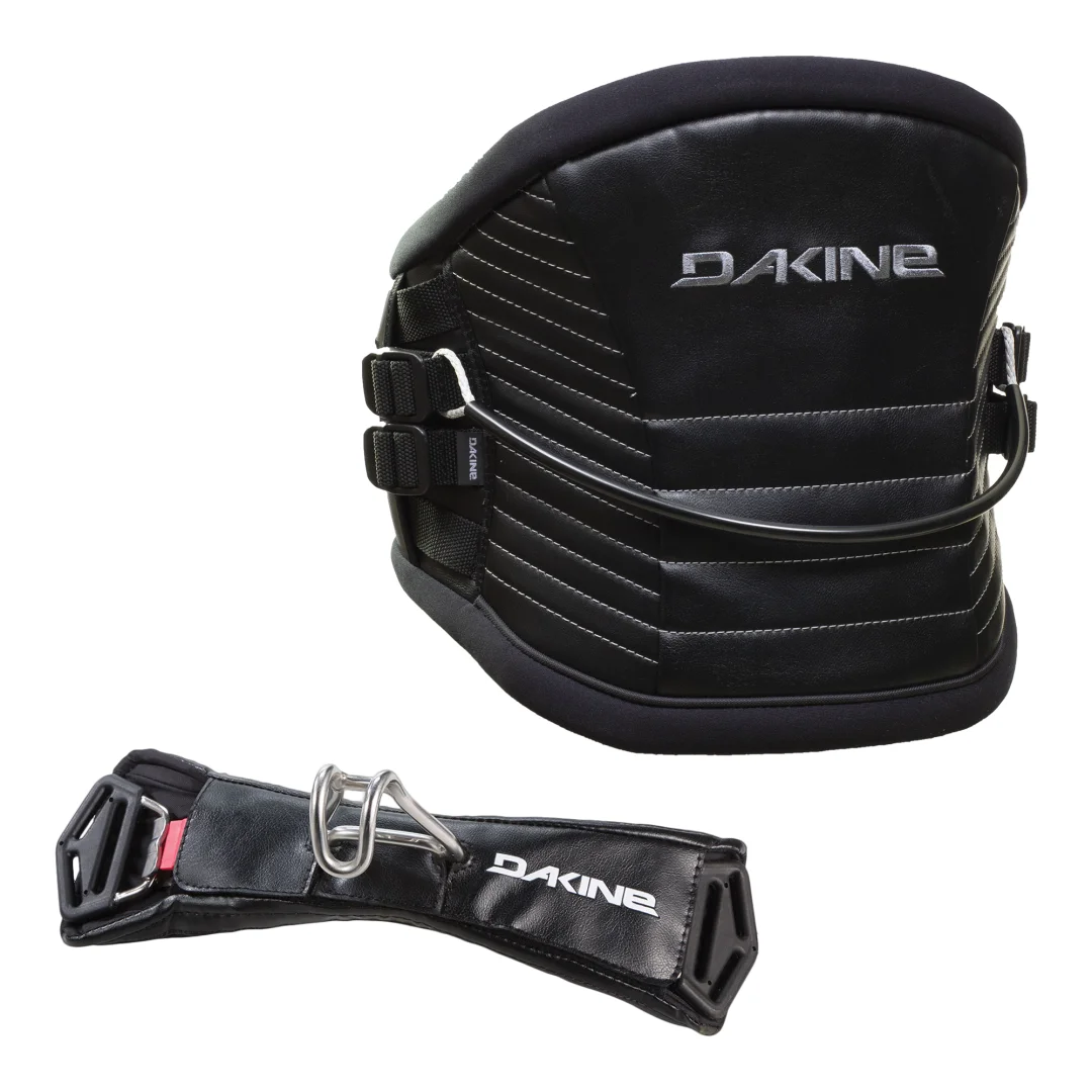 Chameleon Harness - XS Black w/ Push Button Windsurf Spreader Bar 8"